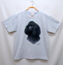 ブラック・プードル tシャツ 半袖 カットソー 丸首型 クルーネック 綿100% トップス レディース メンズ シンプル かわいい おしゃれ イベント お揃い ...