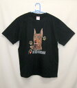 ドーベルマン・レッド (ハート) tシャツ 半袖 カットソー 丸首型 クルーネック 綿100% トップス レディース メンズ シンプル かわいい おしゃれ イベ...