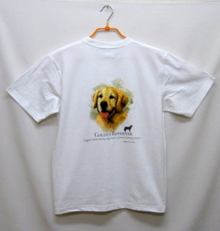 半袖Tシャツ ゴールデンレトリーバー tシャツ 半袖 カットソー 丸首型 クルーネック 綿100% トップス レディース メンズ シンプル かわいい おしゃれ ...