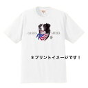 ボーダーコリー tシャツ 半袖 カットソー 丸首型 クルーネック 90s USA 直輸入柄 綿100% トップス レディース メンズ シンプル かわいい おしゃ...