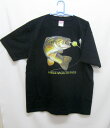 バスフィッシュング tシャツ 半袖 カットソー 丸首型 クルーネック 綿100% トップス レディース メンズ シンプル かわいい おしゃれ イベント お揃い ...