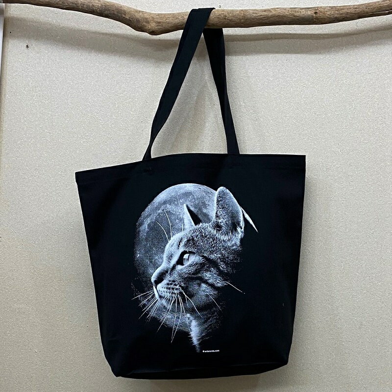 猫 猫柄 キャット ねこ ネコ 猫グッズ トートバッグ エコバッグ マイバッグ【Lサイズ/大】かわいい おしゃれ レディース メンズ 男女兼用 a4 大きめ キ...