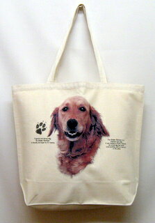 ゴールデンレトリーバー トートバッグ エコバッグ マイバッグ【Lサイズ/大】かわいい おしゃれ レディース メンズ 男女兼用 a4 大きめ キャンバス ドッグ ...