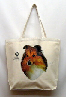 シェットランドシープドッグ シェルティー トートバッグ エコバッグ マイバッグ【Lサイズ/大】かわいい おしゃれ レディース メンズ 男女兼用 a4 大きめ キ...
