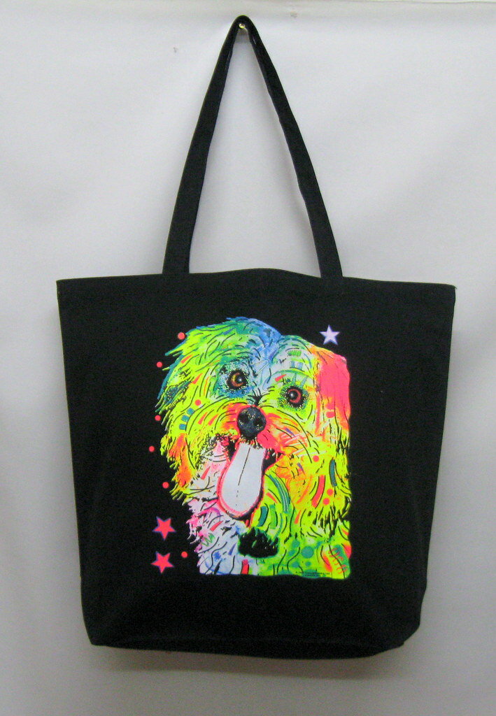 シーズー 【ネオンカラー 】 Dean Russo トートバッグ エコバッグ マイバッグ【Lサイズ/大】かわいい おしゃれ レディース メンズ 男女兼用 a4 ...