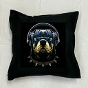 【送料無料】ロットワイラー クッション NEW【中身あり/ホワイト/ブラック】 50x50cm 大きめ ビッグサイズ ビッグフェイス 洗える かわいい おしゃれ 犬柄 いぬ 犬プリント 雑貨 犬グッズ 犬プリント 動物 オーナーグッズ dj