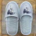 フェレット 小動物 スリッパ 洗える 【大人用22〜26cm】男女兼用 グレー ストライプ 丸洗い ウォッシャブル ルームシューズ かわいい おしゃれ 来客用 ...