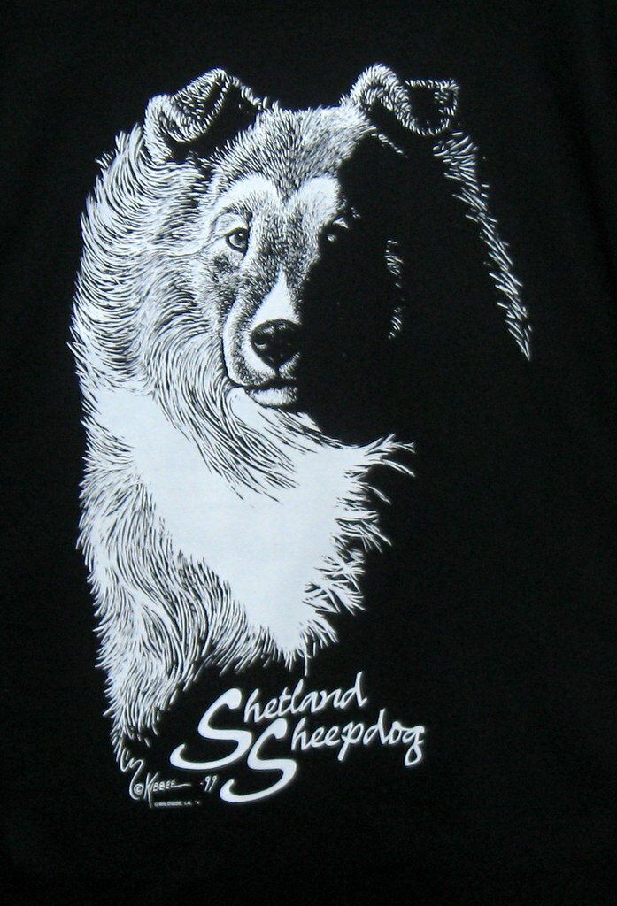 シェットランドシープドッグ （ホワイトインク） シェルティー 長袖 tシャツ【ロン...