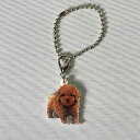 プードル【キーホルダー チャーム 】アプリコット プードルグッズ バッグチェーン マスクチャーム アクリル 犬 いぬ イヌ dog 犬種別 犬雑貨 オーナーグッ...