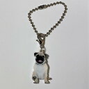 パグ【キーホルダー チャーム 】パピー パググッズ バッグチェーン マスクチャーム アクリル 犬 いぬ イヌ dog 犬種別 犬雑貨 オーナーグッズ かわいい ...