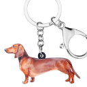 【メール便送料無料】ダックスフンド ダックスフント スムース キーホルダー 犬グッズ アクリル 犬 いぬ イヌ dog 犬種別 犬雑貨 オーナーグッズ かわいい...