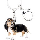 【メール便送料無料】キーホルダー バセットハウンド バセットグッズ no3 アクリル 犬 いぬ イヌ dog 犬種別 犬雑貨 オーナーグッズ かわいい 輸入 キ...