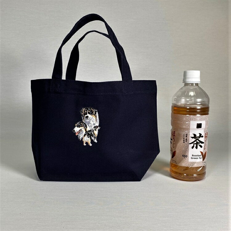 【メール便送料無料】オーストラリアンシェパード オーシー ブルーマール dog Sサイズ 厚手 トートバッ..