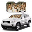 【送料無料】 サンシェード シェットランドシープドッグ シェルティ B 犬柄 犬 いぬ dog DOG 面白い かわいい 車 車窓日よけ 日除け 日焼け防止 キ...