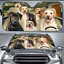 サンシェード ラブラドールレトリバー A レトリーバー 犬柄 犬 いぬ dog DOG 面白い かわいい 車 車窓日よけ 日除け 日焼け防止 フロントガラス 遮...