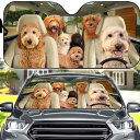 【送料無料】 サンシェード ゴールデンドゥードル A【ソフトタイプ】 ドッグ 犬柄 犬 いぬ dog DOG 面白い 車 車窓日よけ 日除け 日焼け防止 フロン...