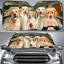 【送料無料】サンシェード ソフトタイプ ラブラドール C-2 イエローラブ ゴールデン パピー犬柄 犬 いぬ dog DOG 面白い かわいい 車 車窓日よけ ...
