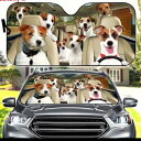 ● サンシェード ジャックラッセルテリア C ワイヤー スムース 犬柄 犬 いぬ dog DOG 面白い かわいい 車 車窓日よけ 日除け 日焼け防止 フロント...