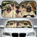 【送料無料】 サンシェード パグ E 犬柄 犬 いぬ dog DOG 面白い かわいい 車 車窓日よけ 日除け 日焼け防止 フロントガラス 遮光断熱 紫外線対策...
