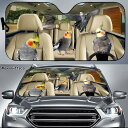 ● 【送料無料】 サンシェード オカメインコ B ノーマル ホワイトフェイス 鳥柄 小鳥 ことり バード bird 面白い かわいい 車 日よけ 日除け フロン...