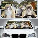 【送料無料】 サンシェード キャット B 猫柄 ネコ ねこ CAT cat キトン 面白い かわいい 車 車窓日よけ 日除け 日焼け防止 キャンプ 車中泊 フロ...