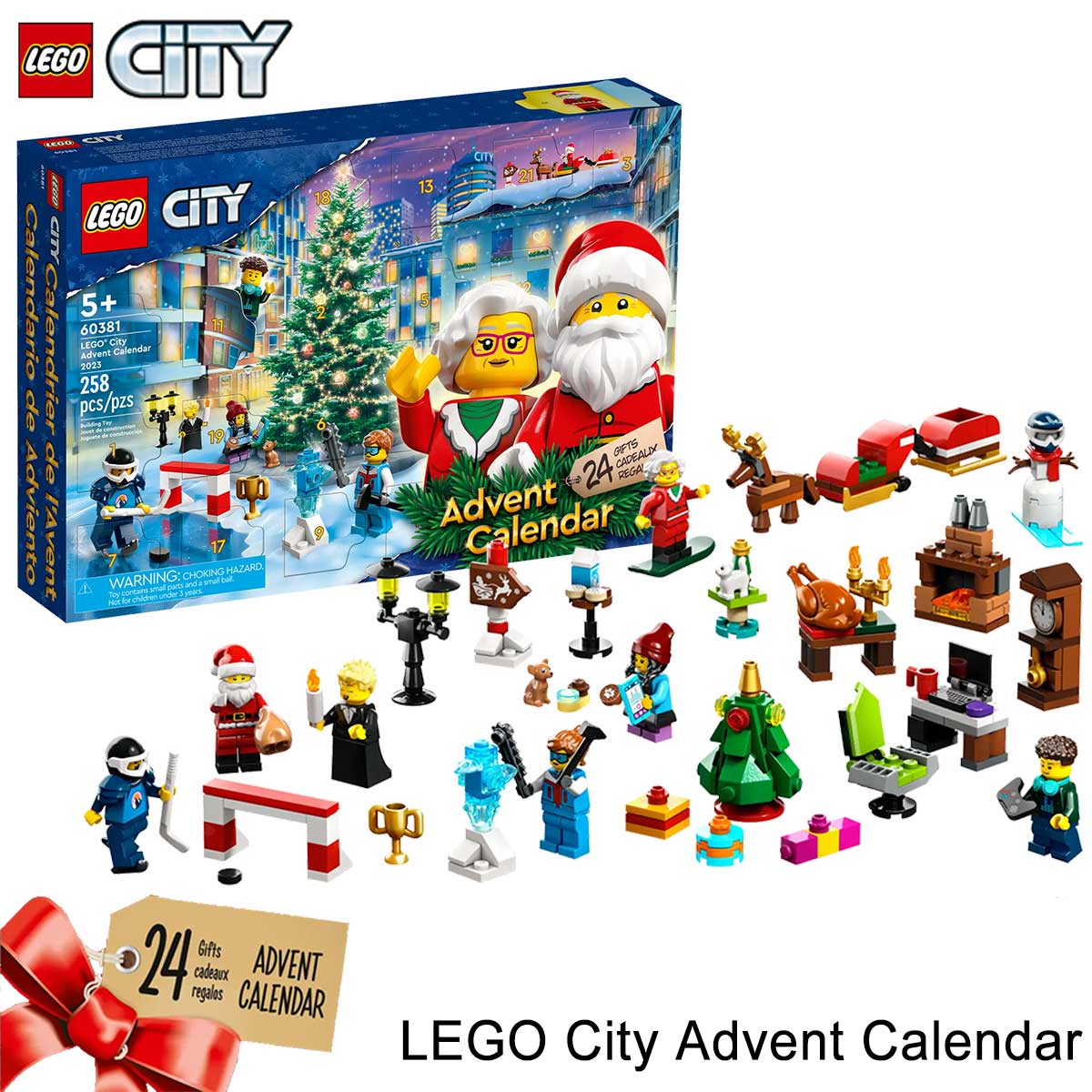 アドベントカレンダー レゴ シティ 60381 男の子 女の子 おうち時間 ミニフィギュア プレゼント ギフト 誕生日 贈り物 クリスマス アドベント アドベンド LEGO City Advent Calendarのサムネイル