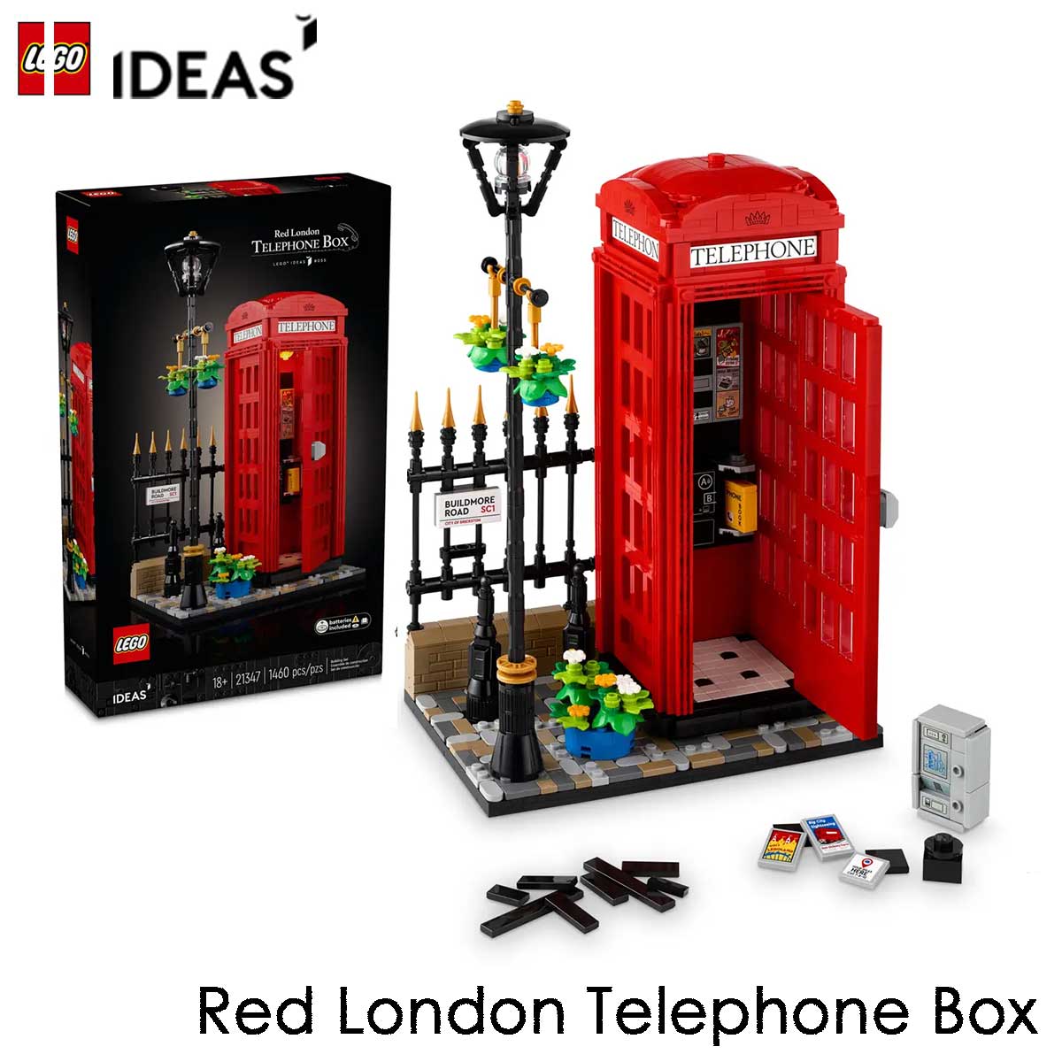 レゴ クラシック レゴ (LEGO) アイデア ロンドンの赤い公衆電話 21347 Red London Telephone Box