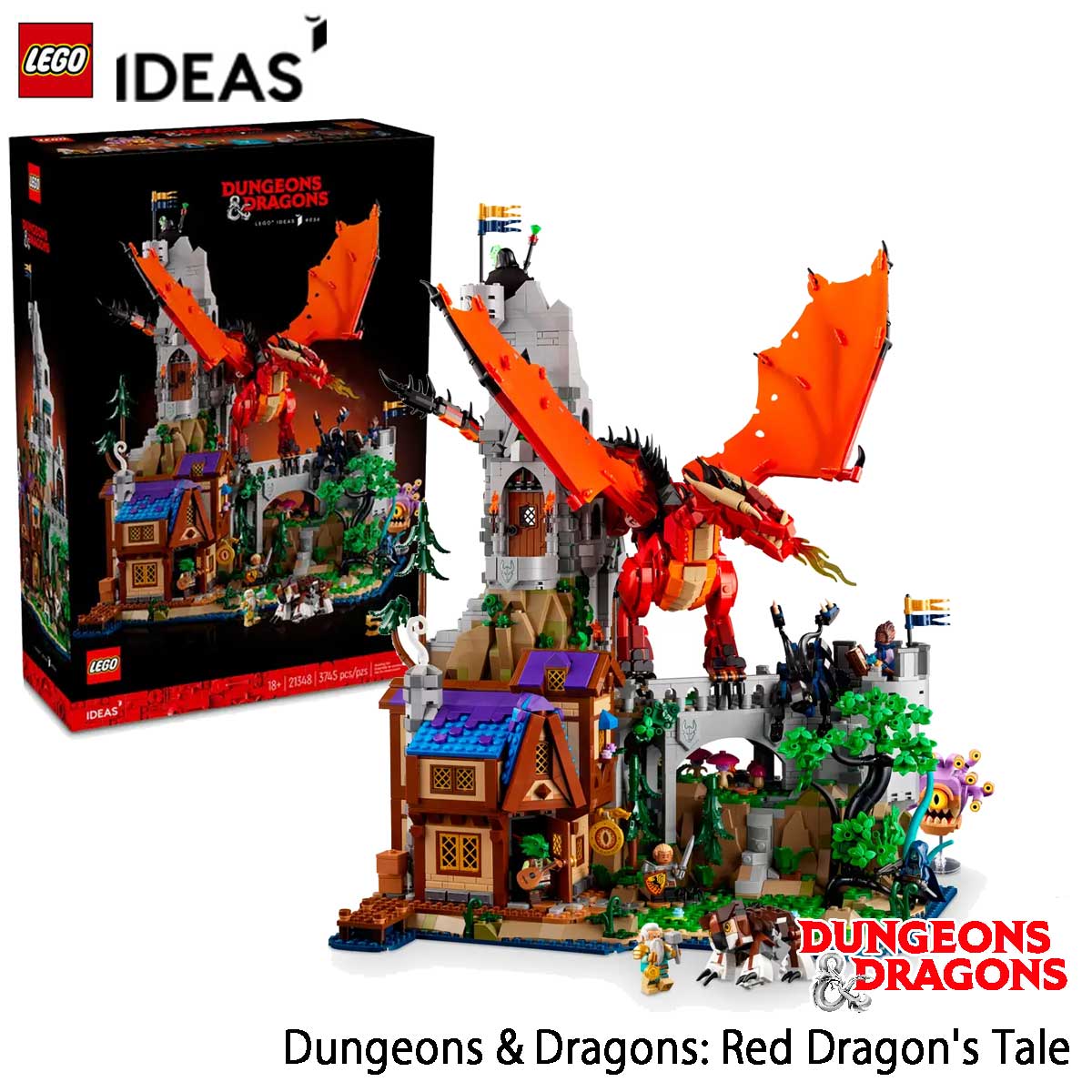 レゴ (LEGO) アイデア ダンジョンズ＆ドラゴンズ：レッド ドラゴンの伝説 21348 Dungeons Dragons: Red Dragon 039 s Tale