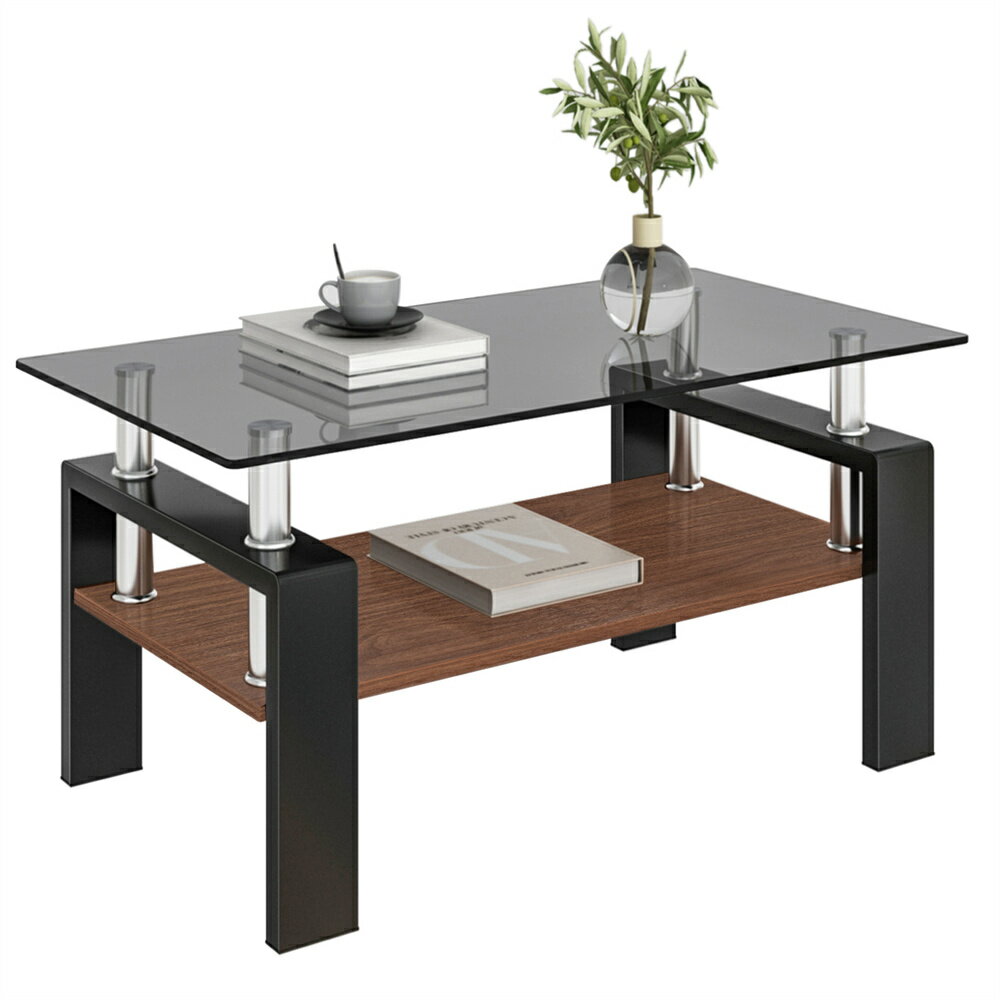 【強化ガラス天板で安心安全】7mm厚の強化ガラスを採用。防爆・防火仕様で安全性抜群。二段式耐荷重設計で、下段棚板は20kg、ガラス天板は80kgまで耐え、頑丈で長持ち。 【広々マルチユーステーブル】理想的な黄金比率サイズ（87.7cmx46...