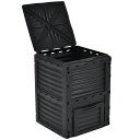 コンポスト屋外 大型 家庭用 大容量 250L 堆肥製造器 家庭菜園 堆肥コンポスター 有機肥料 園芸シート付 家庭菜園 おしゃれ 生ごみ処理 落ち葉処理 【2025新品登場】