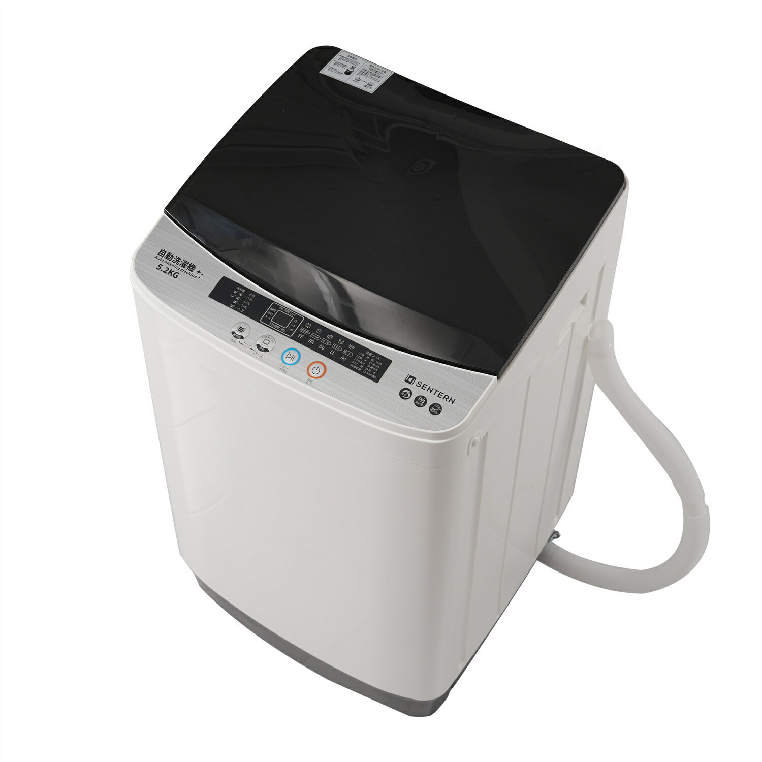 洗濯機 一人暮らし 5.2kg 小型全自動洗濯機 小型洗濯機 縦型洗濯機 洗濯 脱水 すずき チャイルドロック 予約洗濯機能 ステンレス槽 排水ホース 部屋干し...