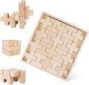 つみき 知育玩具 積木 木のおもちゃ - 20pcs 木製おもちゃ 積み木 モンテッソーリ玩具 無塗装 立体パズル 純木製 子供向け 集中力 指先訓練 男の子 女の子 誕生日プレゼント(3)