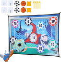 サッカー おもちゃ ダーツ 2in1遊び方 ダーツセット 壁掛け 長さ150cm ダーツ6個 サッカーボール付属 シュート練習 スポーツトイ 室内遊び パーティ...