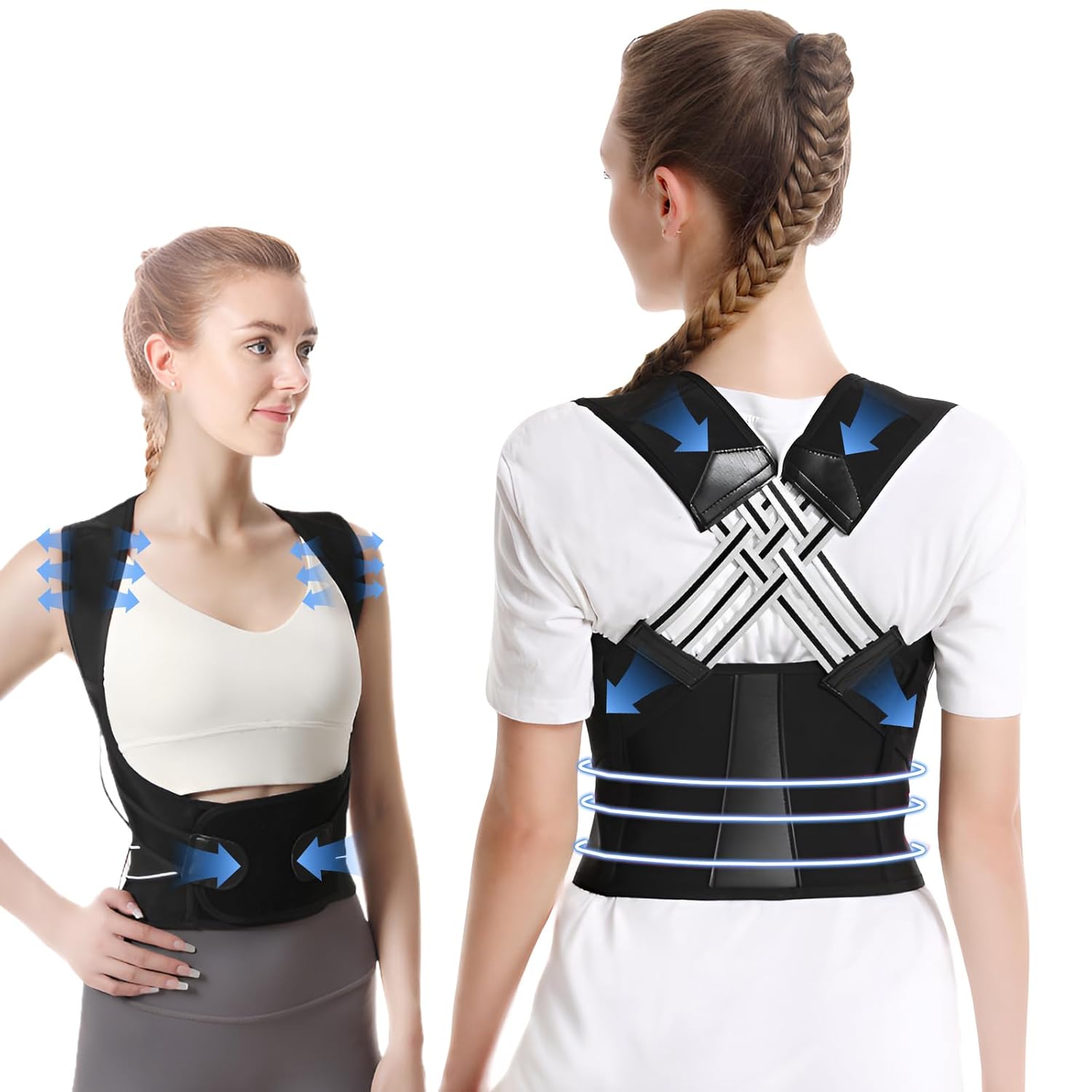 姿勢 サポーター ベルト 猫背ベルト 姿勢ベルト 巻き肩 大きいサイズ 脇が痛くない 男性用 女性用 目立たない 背中とお腹周り ウエスト 腰 背筋 肩 自由調整 男女兼用 通気性 脱着簡単 サイズ調整可