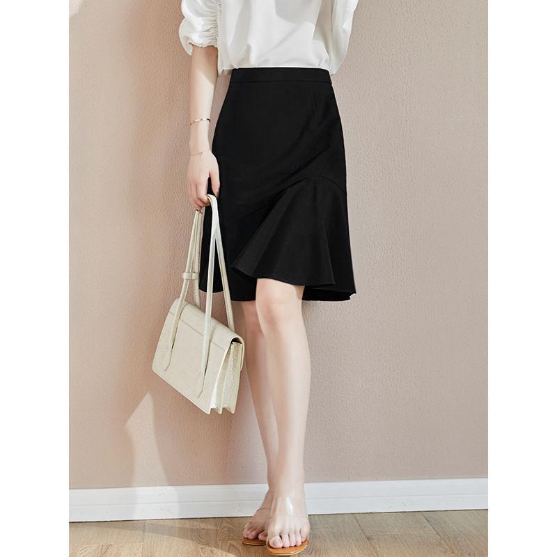 TryMe楽天市場店の事務服 スカート 制服 洗える フレアスカート レディース オフィス ビジネス 通勤 OL スーツ用 仕事着 膝丈 Aライン 発表会 七五三 卒業｜アングル3