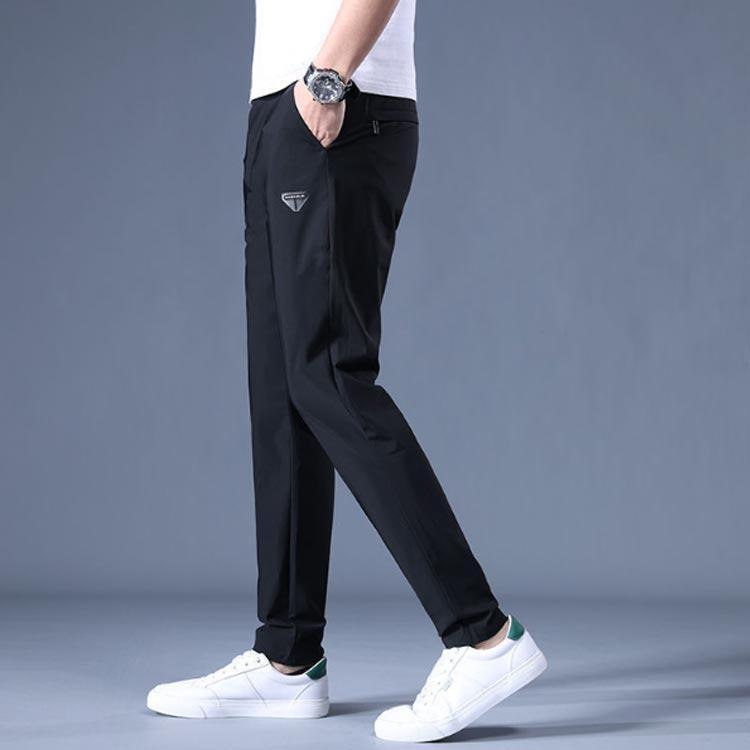 TryMe楽天市場店のストレッチパンツ 接触冷感 ストレッチパンツ 速乾 スポーツパンツ ロングパンツ 秋 薄手 軽量 トレーニングパンツ ひんや｜アングル3