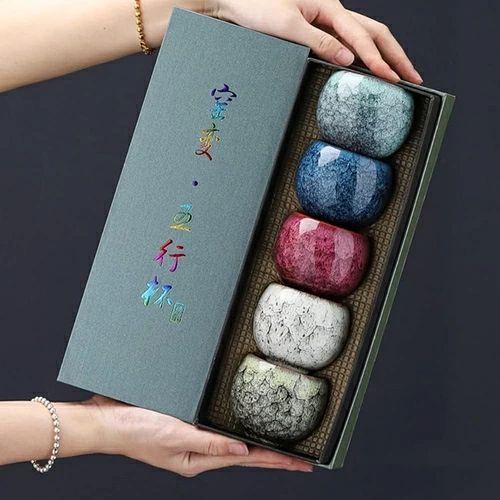 ティーセット品茗杯 湯呑み 5客セット 陶瓷茶具 おしゃれ 窯変茶器茶碗 湯呑みセット 来客用 茶器セット 和風急須 セット ティーポット