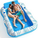 フロート 浮き輪 大人用 浮き輪ベッド 水上空気ベッド 水遊び 海遊び大型 230×150cm 2人使用可能 アウトドア水泳装備 強い浮力 水中ベッド 浮遊列 海水浴 水遊び 暑さ対策