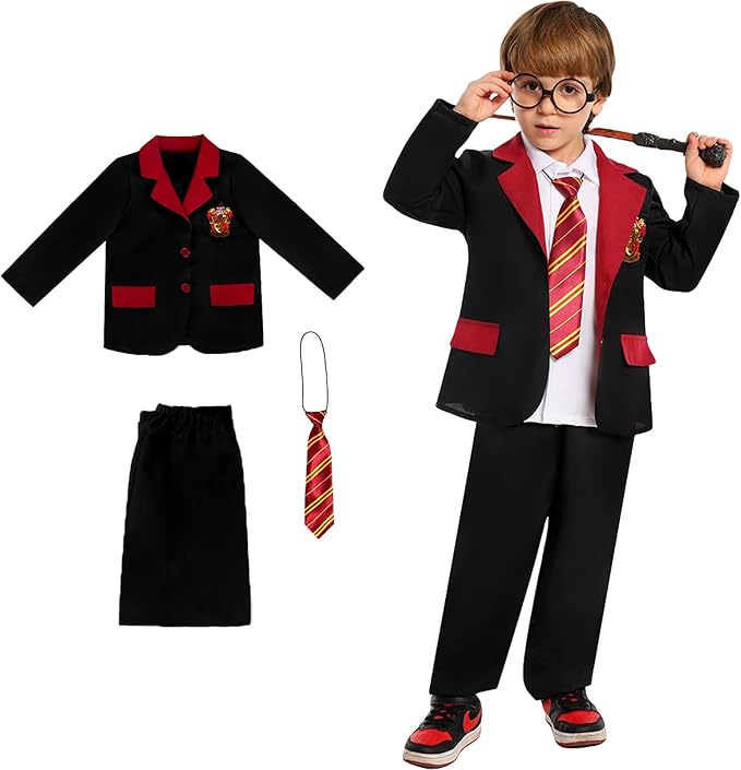 ハロウィン 子供服 ハリー・ポッター コスチューム 3点セット パーティー衣装 仮装 男の子 女の子 魔法学校 制服 コスプレ 衣装 入学式 卒業式 イベント
