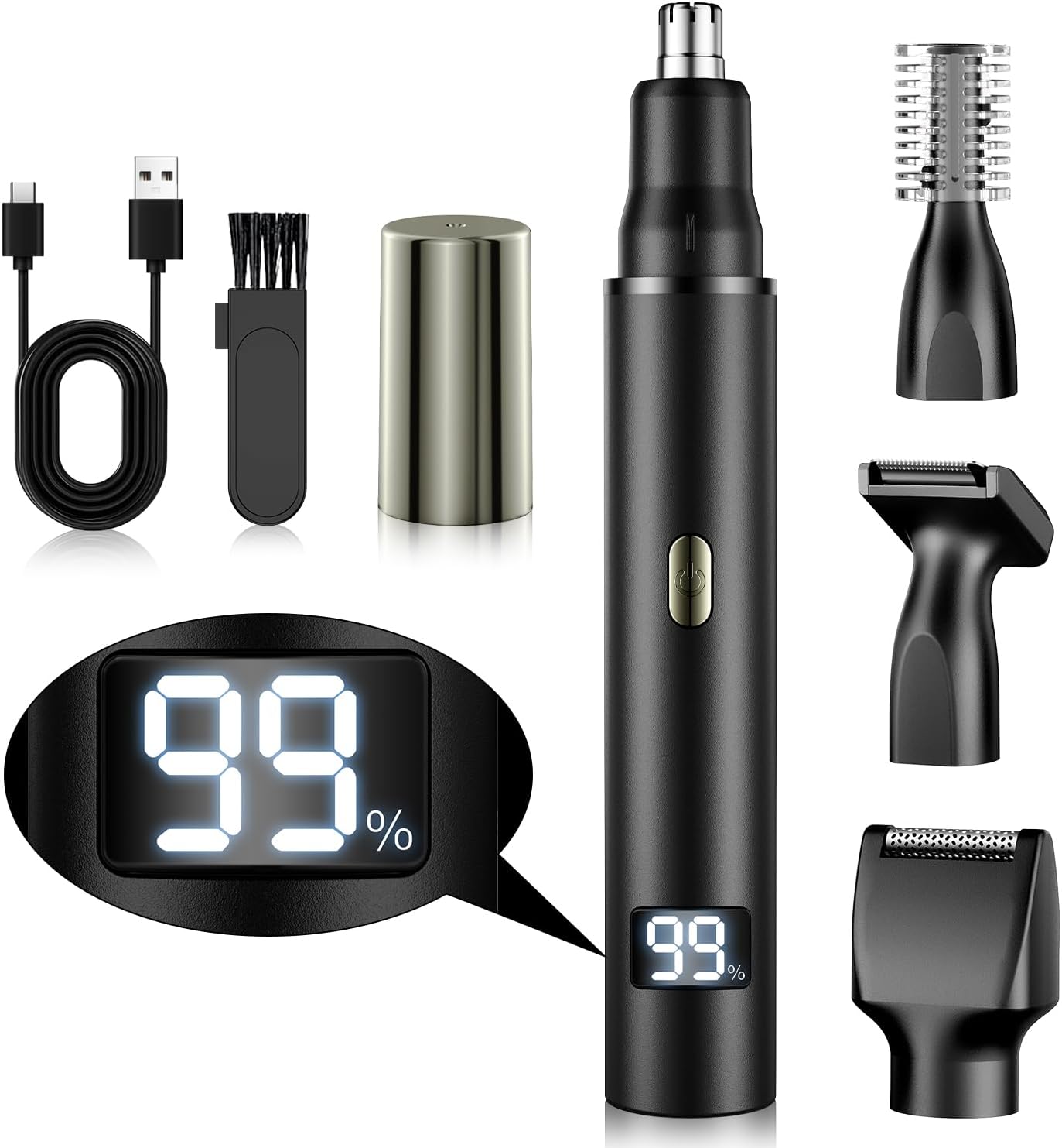 鼻毛カッター メンズ 【2025年新モデル・1台4役】 眉毛シェーバー レディース エチケット 多機能 はな毛カッター USB-C充電式 鼻毛トリマー 肌に優し...