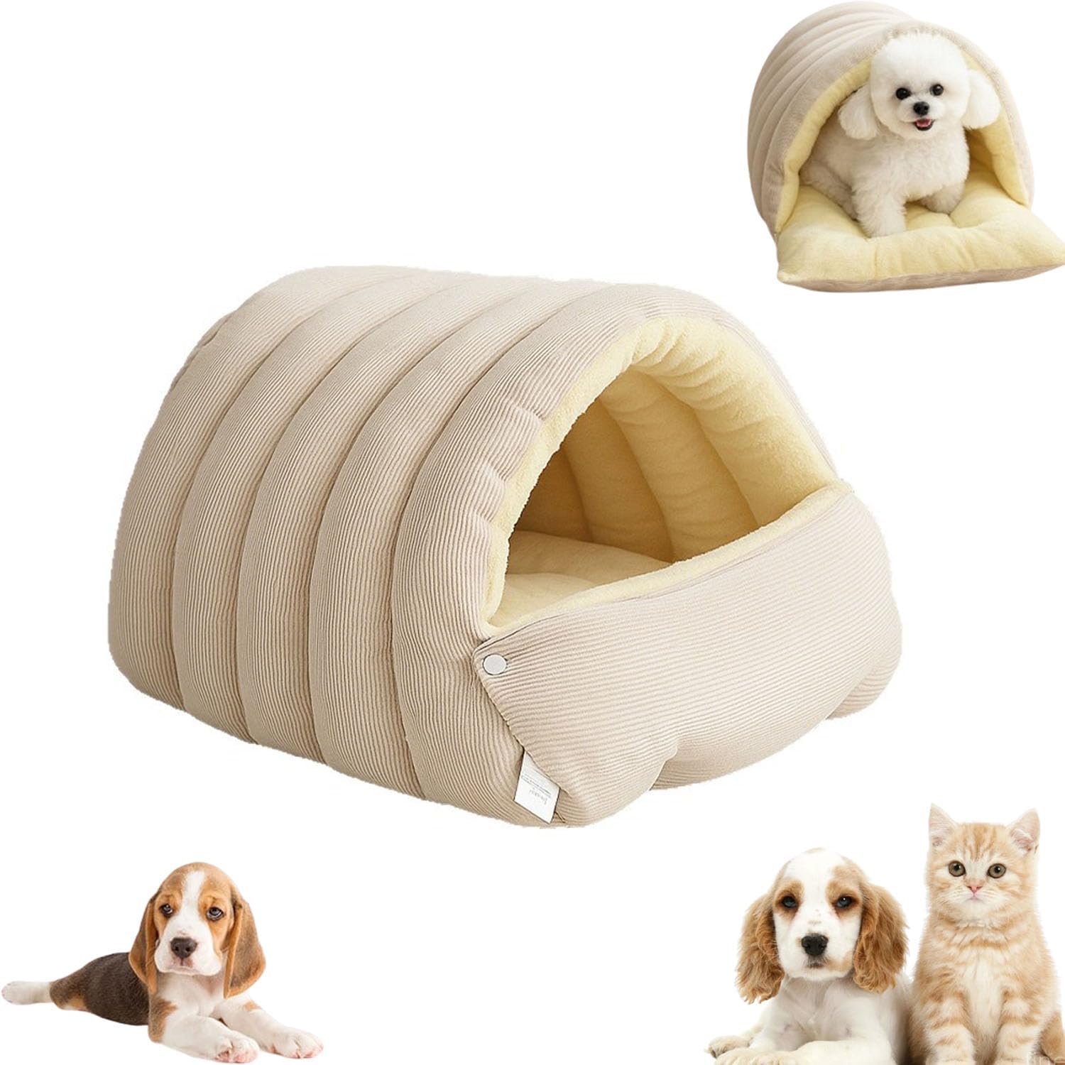 猫ベッド 猫用寝袋 犬 猫 ハウス ペットベッド マット 冬用 猫用ベッド 保温 防寒 猫ベット ドーム型 暖かい キャットハウス 大型 布団 クッション ふかふか 猫 家 猫 布団 もこもこ 猫 隠れ家 洗える 猫寝床 可愛い ペットハウス 室内 屋外 小型犬/中型犬 ねこ いぬ