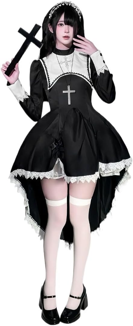 ハロウィン シスター 仮装 衣装 コスプレ コスチューム 大人用 牧師 宣教師 レディース 修道女 コスプ..