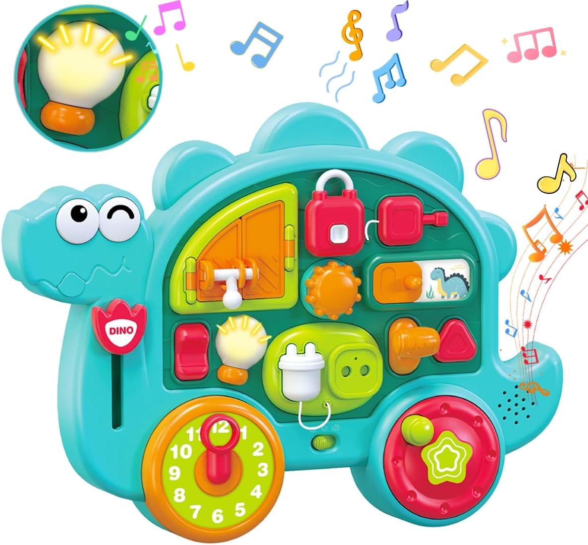 モンテッソーリ おもちゃ1 2 3 4歳 【2025新品登場】知育玩具 ビジーボード 音が出る/光る玩具 早期開発 脳トレ 指先訓練 聴覚発達 楽しく学べる 赤ちゃんおもちゃ 男の子 女の子 出産祝い クリスマス 誕生日 プレゼントランキング 音量調整可能