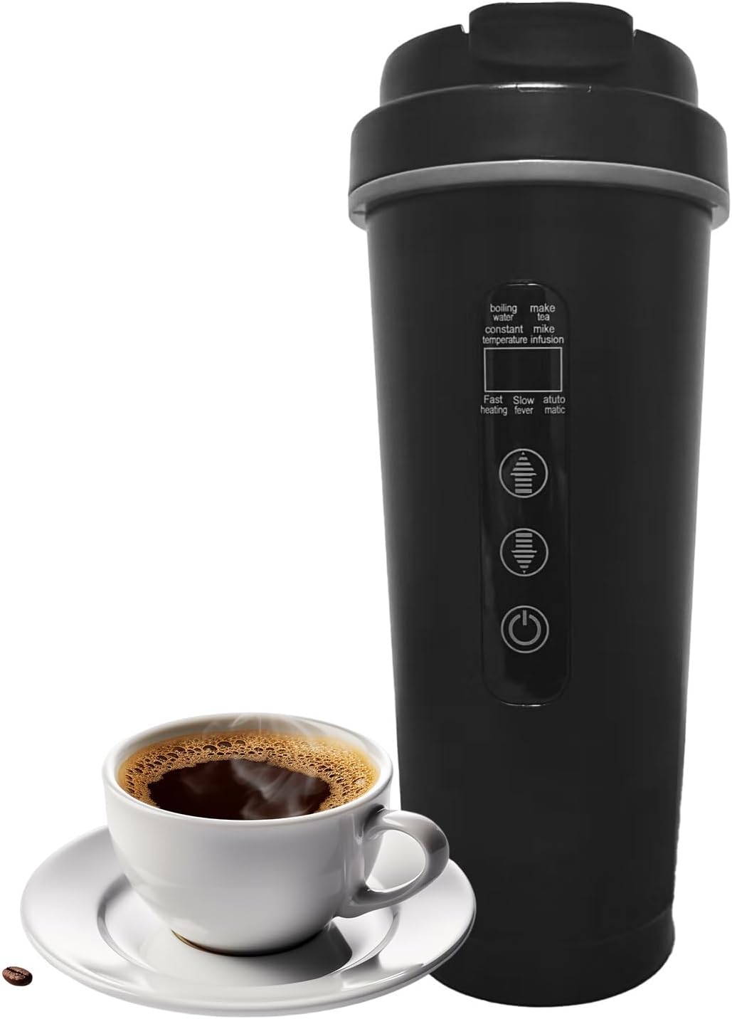 車載電気ケトル【2025新品登場】316ステンレス鋼 500ml カー用＆トラック用 DC12V/24V 18-25分だけで沸..