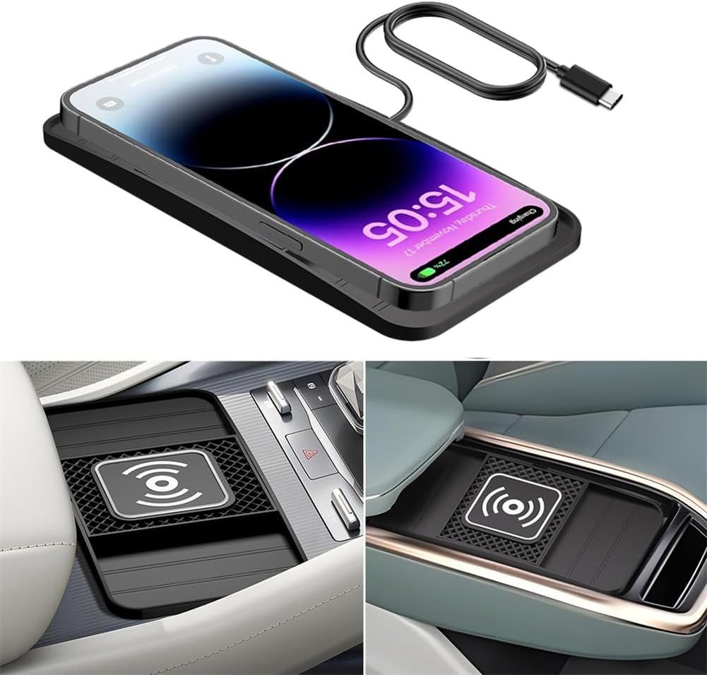 車載ワイヤレス充電器 車 ワイヤレス充電 車用ワイヤレス充電器 シガーソケット 車のダッシュボード滑..