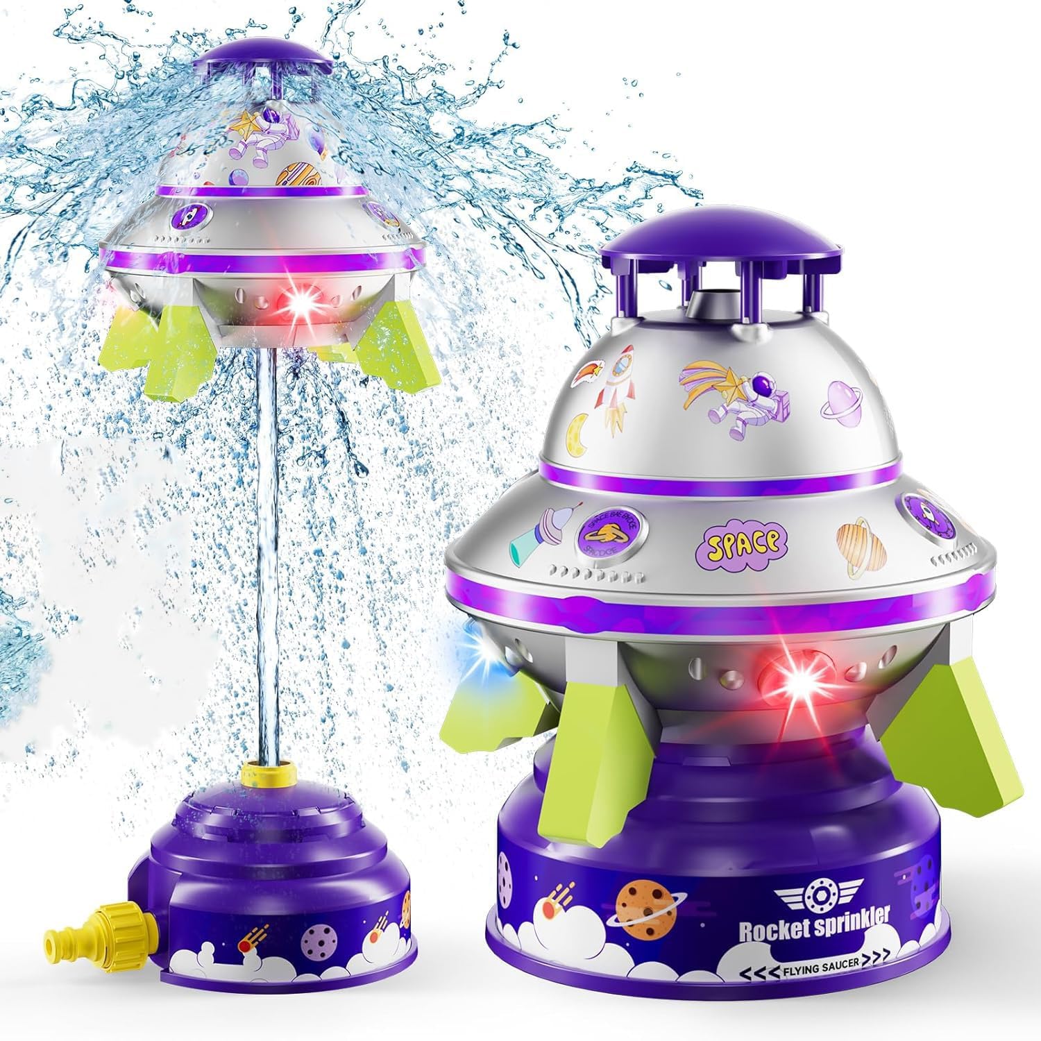 水遊び おもちゃ スプリンクラー 散水 噴水おもちゃ 水遊びグッズ 360度回転式水噴霧 芝生遊び 子供プール 夏対策 男の子 女の子 親子のふれあい パーティー ビーチ プレゼント