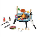 木製 子供用 屋外 バーベキュー 玩具 おままごと キッチン グリル調理イセット BBQ 知育玩具 3歳以上 男の子 女の子 キッチンおもちゃ 誕生日 プレゼント (バーベキュー グリル セット)