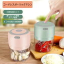 【2025年新】みじん切り器 チョッパー 電動 ミニフードプロセッサー 小型 ミニ肉挽き器 USB充電 時短 フードチョッパー 多機能 ベビーフードブレンダー 家庭用 フードミキサー 電気ミキサー 野菜 果物 離乳食用 簡単操作 水洗い可能 過熱保護