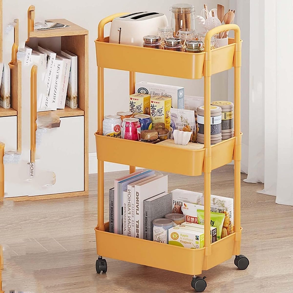 棚 ラック キッチンラック 収納棚 キッチンワゴン レンジ台 ラック キッチンラック おしゃれ キッチン ..