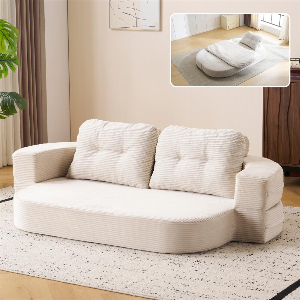 ソファベッド 組立て不要 二人掛け 1人掛け フロアソファ ローソファ こたつ用 ソファー 1人暮らし 家庭用 マルチに使える クッション付き 座椅子 1人掛け 完成品 運びに便利だ 圧縮梱包 高反発ウレタン ウレタンの密度25D 支持力150N マットレス ふわふわ感